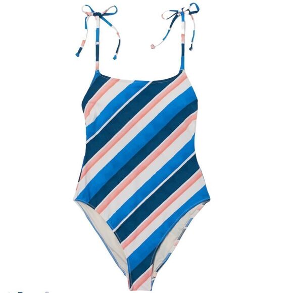 🎁nwt lemlem x H&M Slant Striped 1PC Swimsuit Size S🎁 - Picture 3 of 5